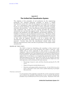 The Unified Soil Classification System