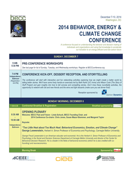 2014 Behavior, Energy & Climate Change Conference