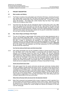 2-1 2 PROJECT DESCRIPTION 2.1 Site Location and History 2.1.1 The