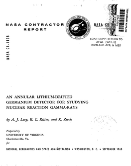 An Annular Lithium-Drifted Germanium Detector for Studying Nuclear Reaction Gamma-Rays