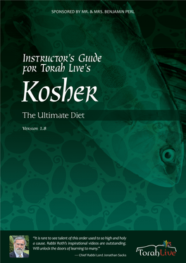 Instructor's Guide for Torah Live's