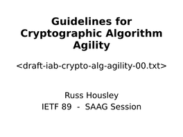 Crypto Agility (PDF)