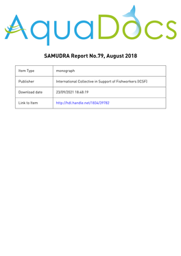 REPORT Indigenous Peoples' Rights Safety and Health in Fishing Labour and Human Rights SSF Guidelines