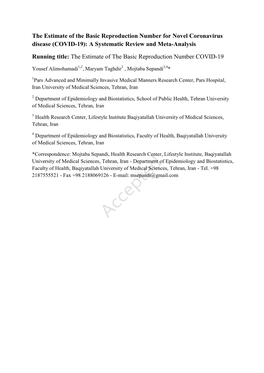 The Estimate of the Basic Reproduction Number for Novel Coronavirus Disease (COVID-19): a Systematic Review and Meta-Analysis