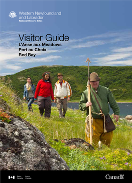 Visitor Guide L’Anse Aux Meadows Port Au Choix Red Bay Saddle Island, Red Bay / Camellia Ibrahim Kayaker Sculpture / Sheldon Stone Kayaker Sculpture