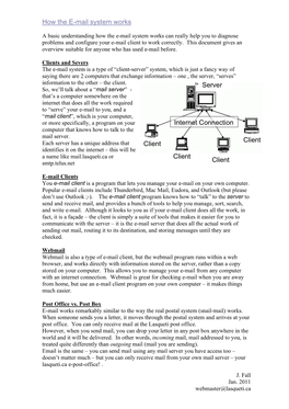 How the E-Mail System Works