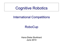 Cognitive Robotics