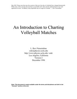 An Introduction to Charting Volleyball Matches