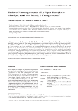 The Lower Pliocene Gastropods of Le Pigeon Blanc (Loire- Atlantique, North West France), 2