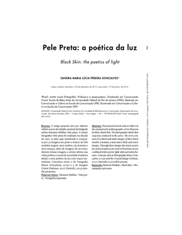 Pele Preta: a Poética Da Luz