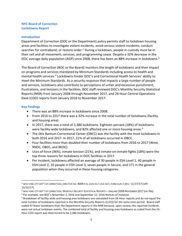 BOC Lockdowns Report