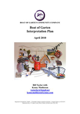 Boat of Garten Interpretation Plan