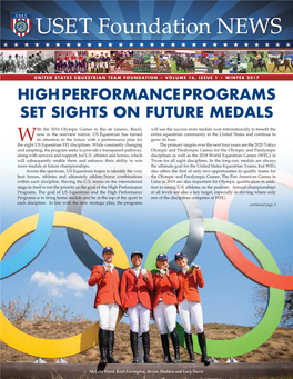 High Performance Programs Set Sights on Future Medals