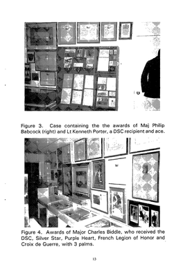 Figure 3. Case Containing the the Awards of Maj Philip Babcock (Right) and Lt Kenneth Porter, a DSC Recipient and Ace. Figure 4