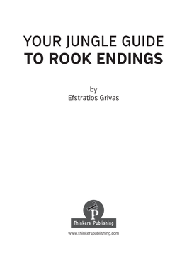 To Rook Endings