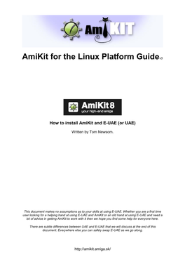 Amikit for the Linux Platform Guidev3