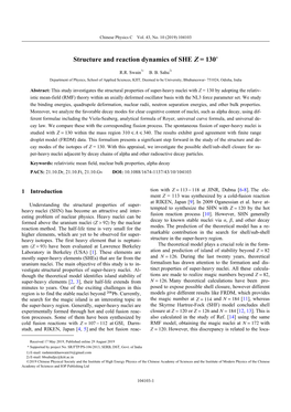 Structure and Reaction Dynamics of SHE Z = 130*