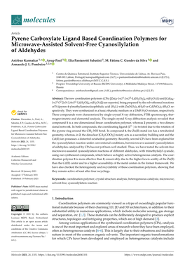 Pyrene Carboxylate Ligand Based Coordination Polymers for Microwave-Assisted Solvent-Free Cyanosilylation of Aldehydes