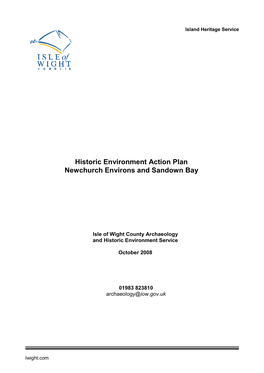 Newchurch Environs and Sandown Bay HEAP