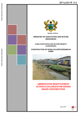 FOR GBAWE DRAIN CONSTRUCTION Public Disclosure Authorized