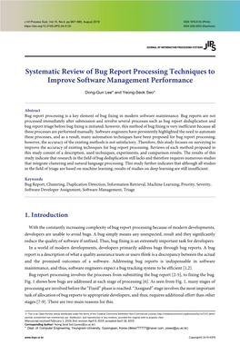 Systematic Review of Bug Report Processing Techniques to Improve Software Management Performance