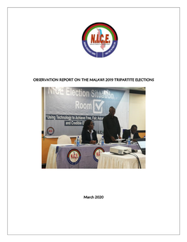 Observation Report on the Malawi 2019 Tripartite Elections