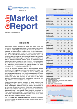 Market Report (GMR), Monthly Online £650 / US$1000 / €895 Online and Hard Copy £750 / US$1,150 / €1030