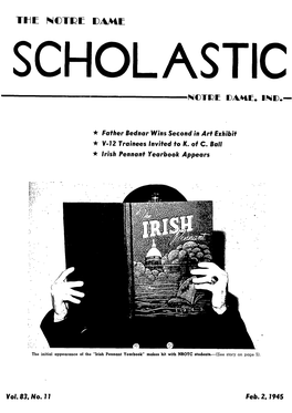 Notre Dame Scholastic, Vol. 83, No. 11