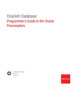 Programmer's Guide to the Oracle Precompilers