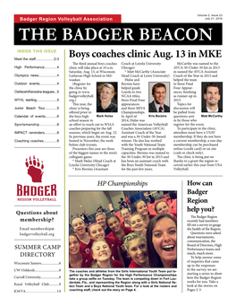 The Badger Beacon Inside This Issue