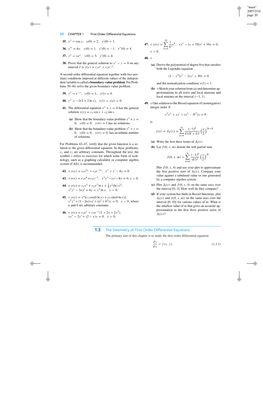 The Geometry of First-Order Differential Equations the Primary Aim of This Chapter Is to Study the ﬁrst-Order Differential Equation Dy = F(X,Y), (1.3.1) Dx