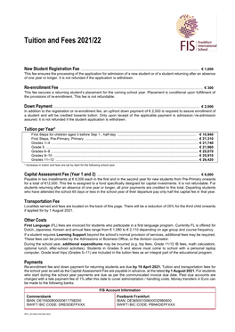 Tuition & Fees 2011