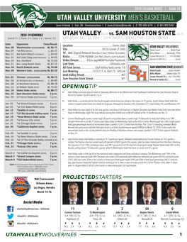 Utah Valley University Men's Basketball
