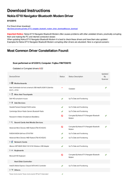 Nokia 6710 Navigator Bluetooth Modem Driver 8/13/2015