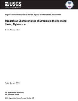 Streamflow Characteristics of Streams in the Helmand Basin, Afghanistan