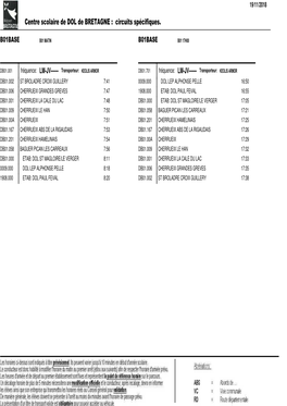 Centre Scolaire De DOL De BRETAGNE : Circuits Spécifiques