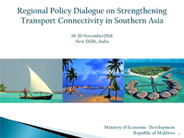 Regional Policy Dialogue on Transport Connectivity in Southern Asia