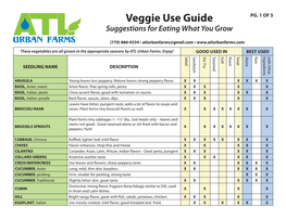 Veggie Use Guide PG