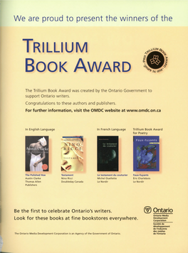 Trillium Book Award