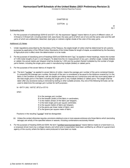 Harmonized Tariff Schedule of the United States (2021 Preliminary Revision 2) Annotated for Statistical Reporting Purposes