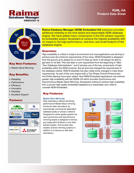 RDM Embedded 10-HA-Datasheet