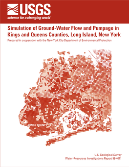 Simulation of Ground-Water Flow And