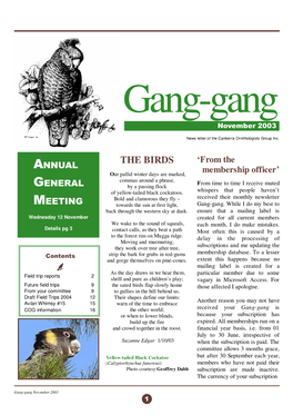 Gang-Gang November 2003 1