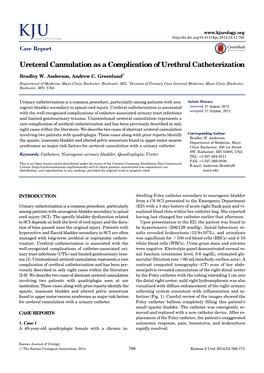 Ureteral Cannulation As a Complication of Urethral Catheterization