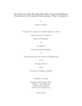 Numerical Modeling to Characterize the Circumstellar Environments of Type I Supernovae