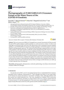 Phylogeography of 27000 SARS-Cov-2 Genomes