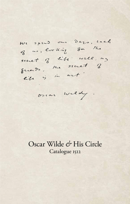 Oscar Wilde & His Circle