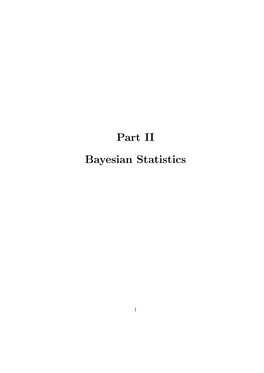Part II Bayesian Statistics