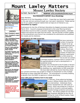 Newsletter 361 March April 2013 Pub Publisher Version