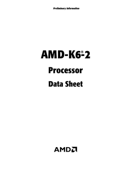 AMD-K6-2® Processor Data Sheet